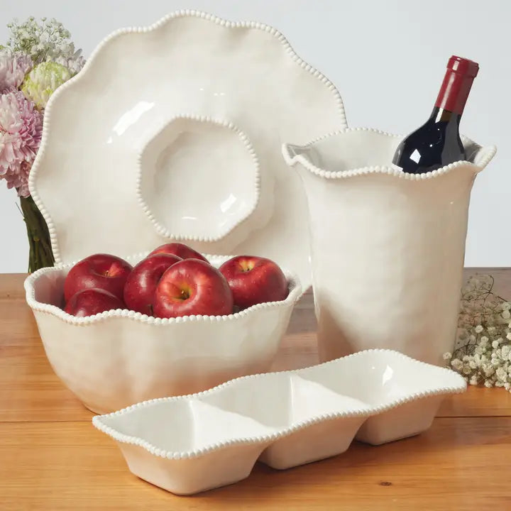 Perlette Cream - Hw Melamine Wine Cooler 8.75in