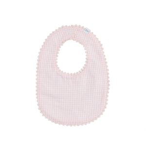 Pink Check Bib