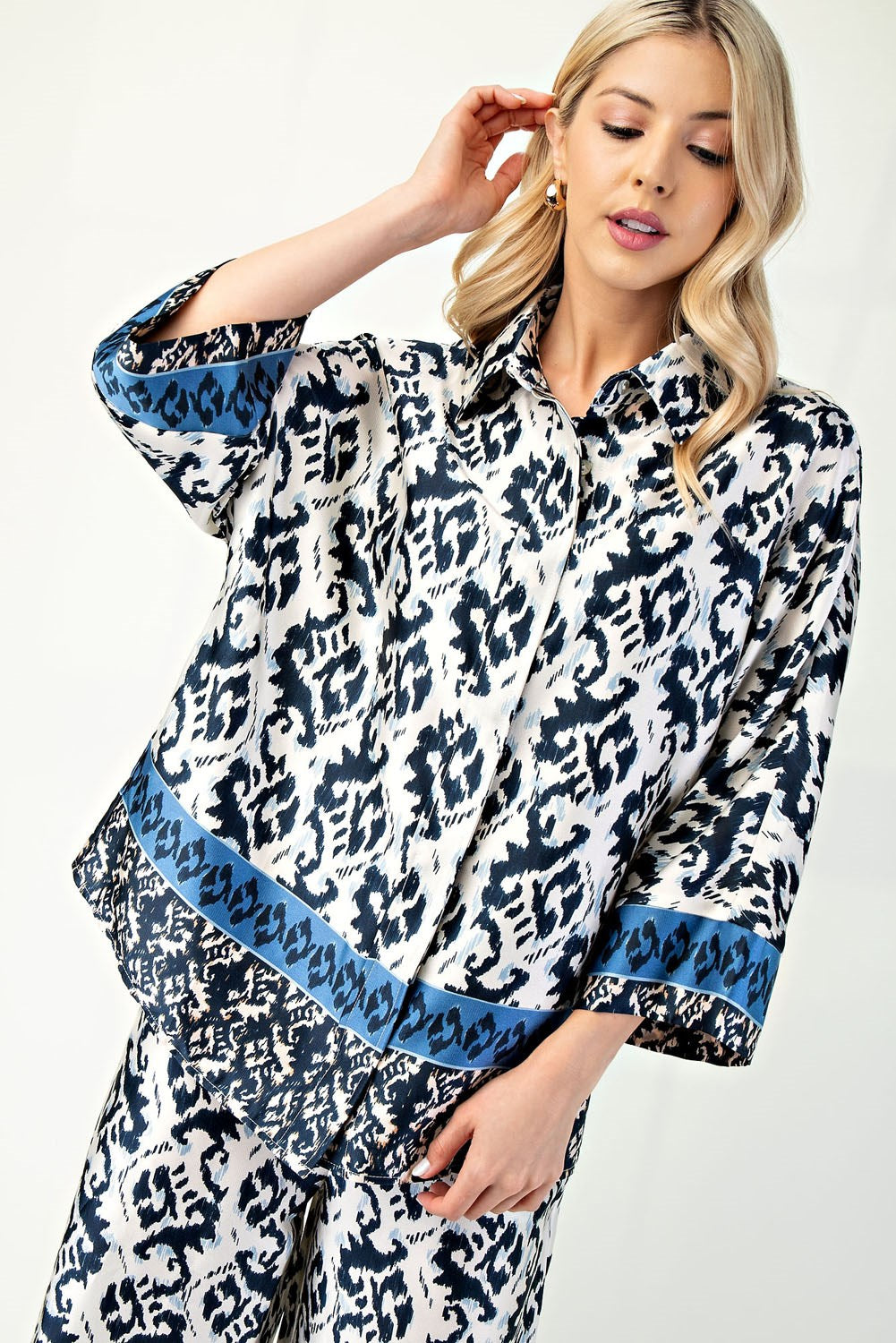 The Walters Top in Navy