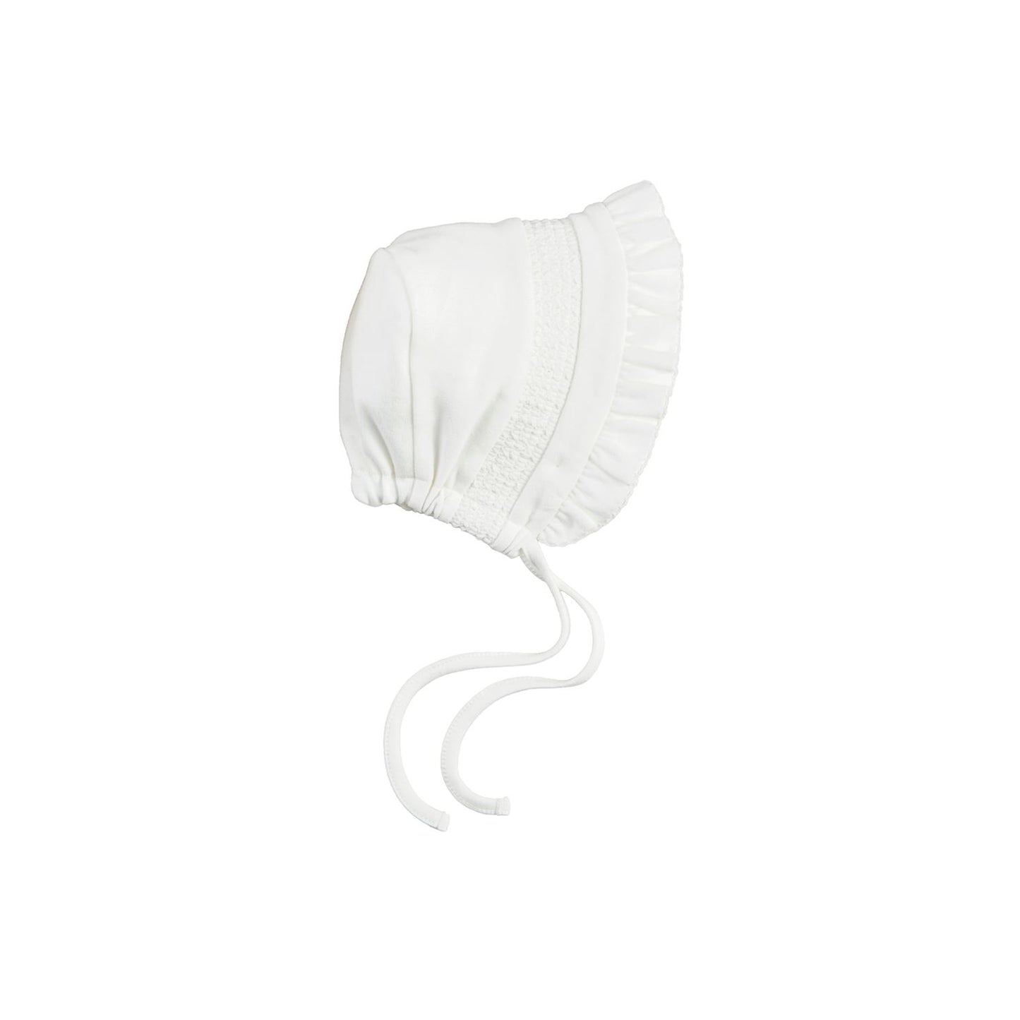 Ivory Smocked Bonnet