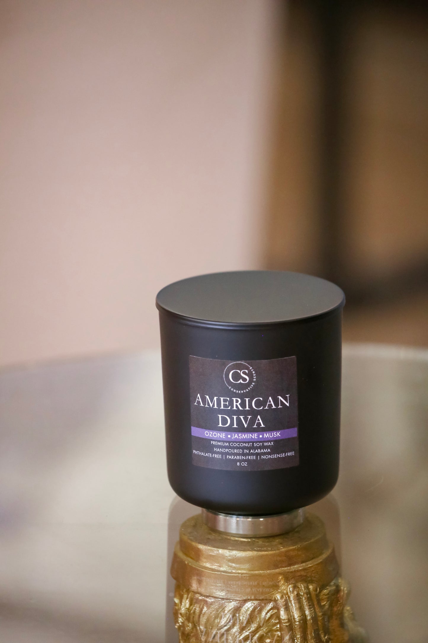 Conservative Scents 8oz Candle- American Diva