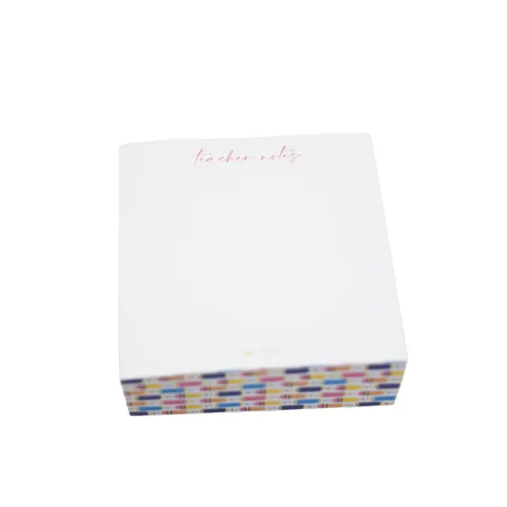 Teacher Notes Sticky Note Cube