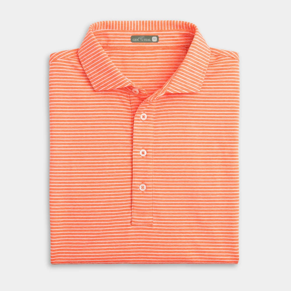 Davis Performance Polo in Orange