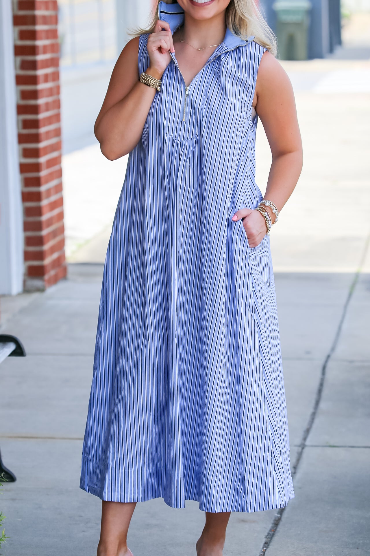 The Nantucket Dress in Blue