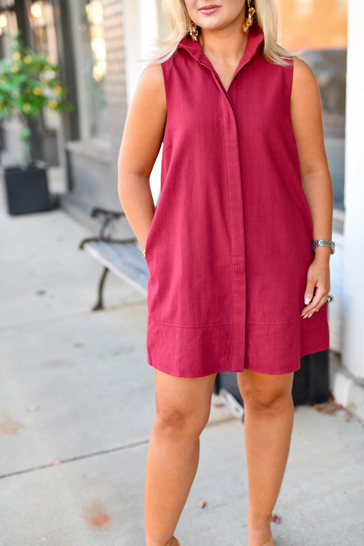 The First-Class Dress in Crimson
