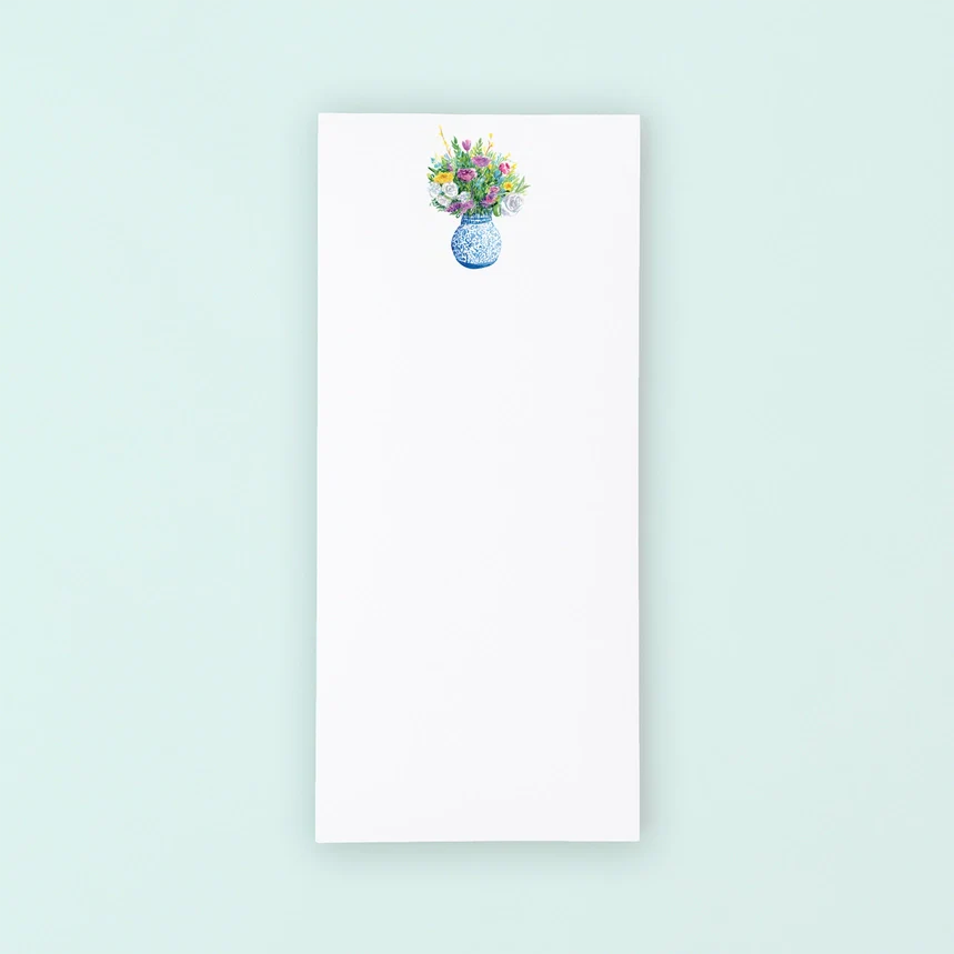 Ginger Jar Bouquet Notepad