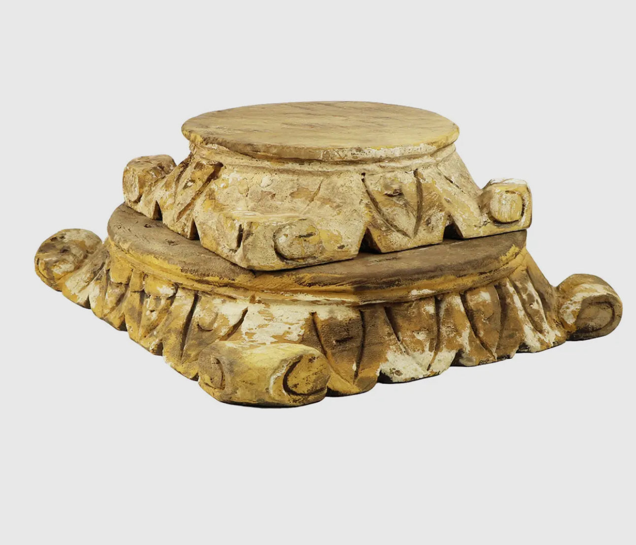 Carved Pillar Base-Large