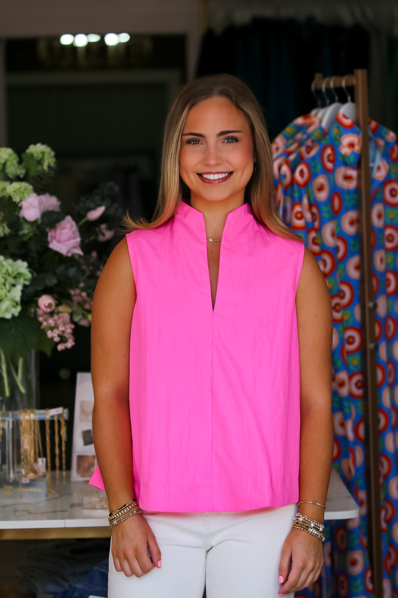 Everyday Chic Top in Hot Pink