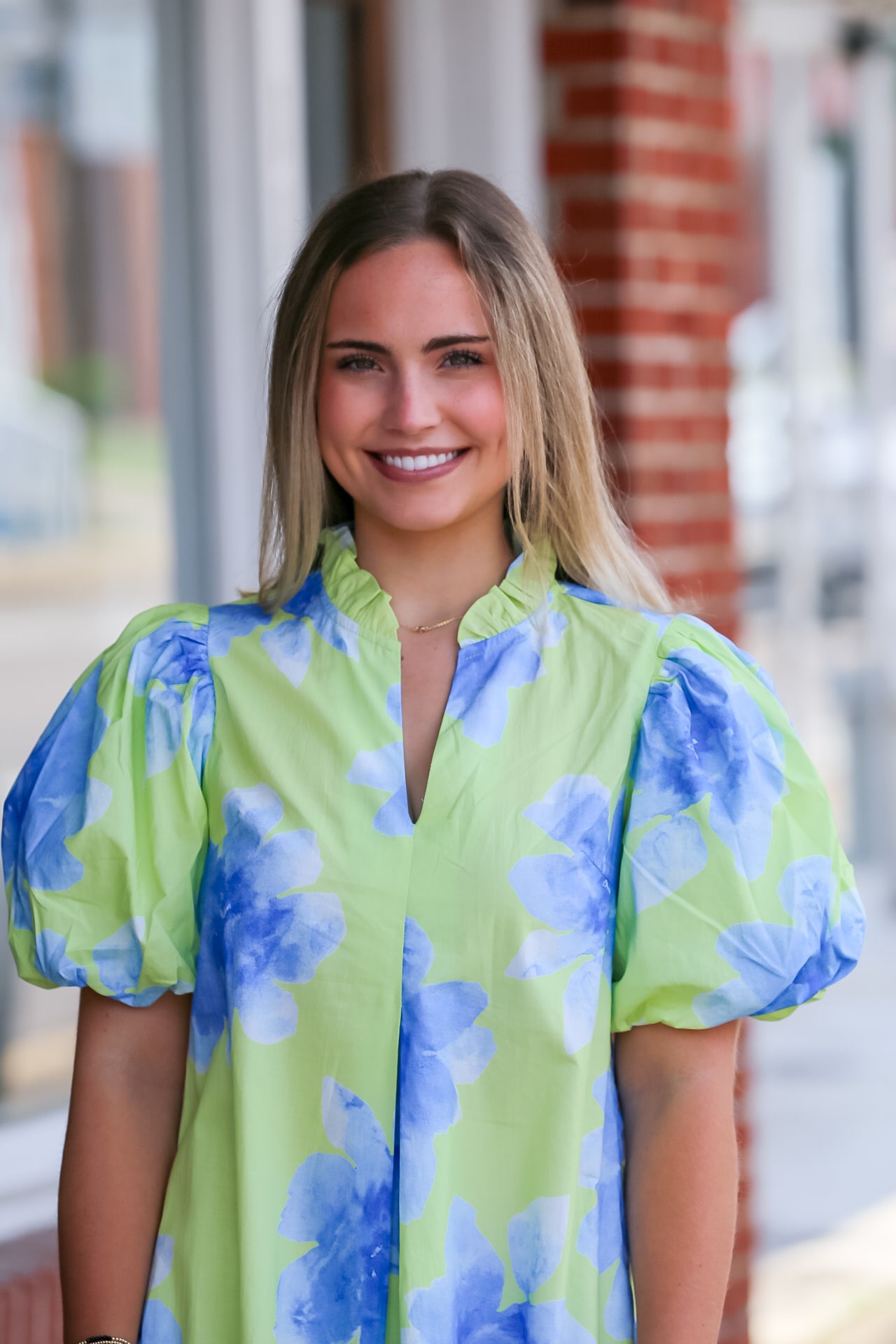 Southern Charm Floral Midi in Lime