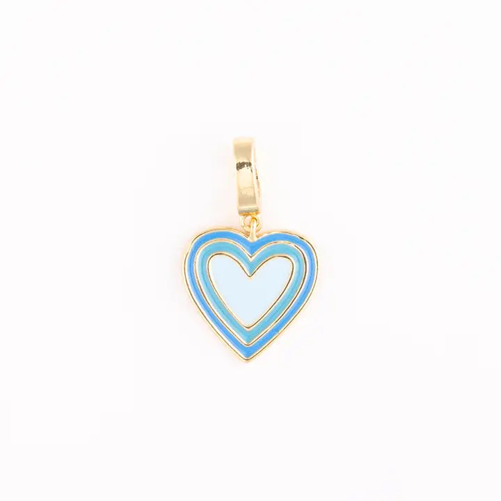 Charm Luxe Blue Heart