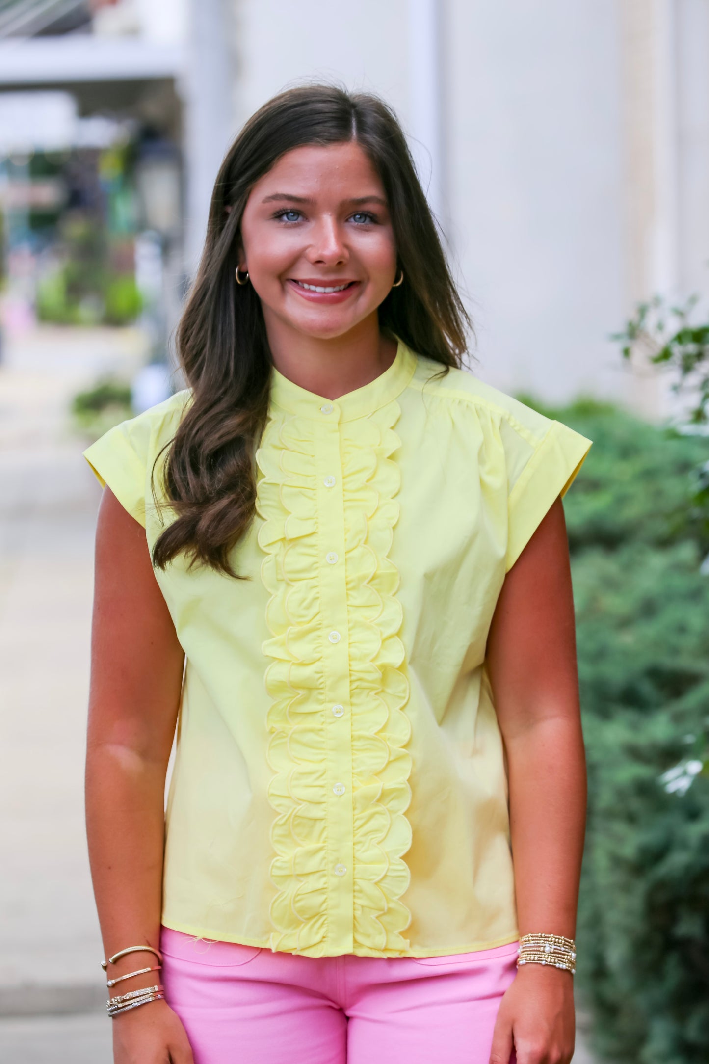 Sunny Side Ruffle Top
