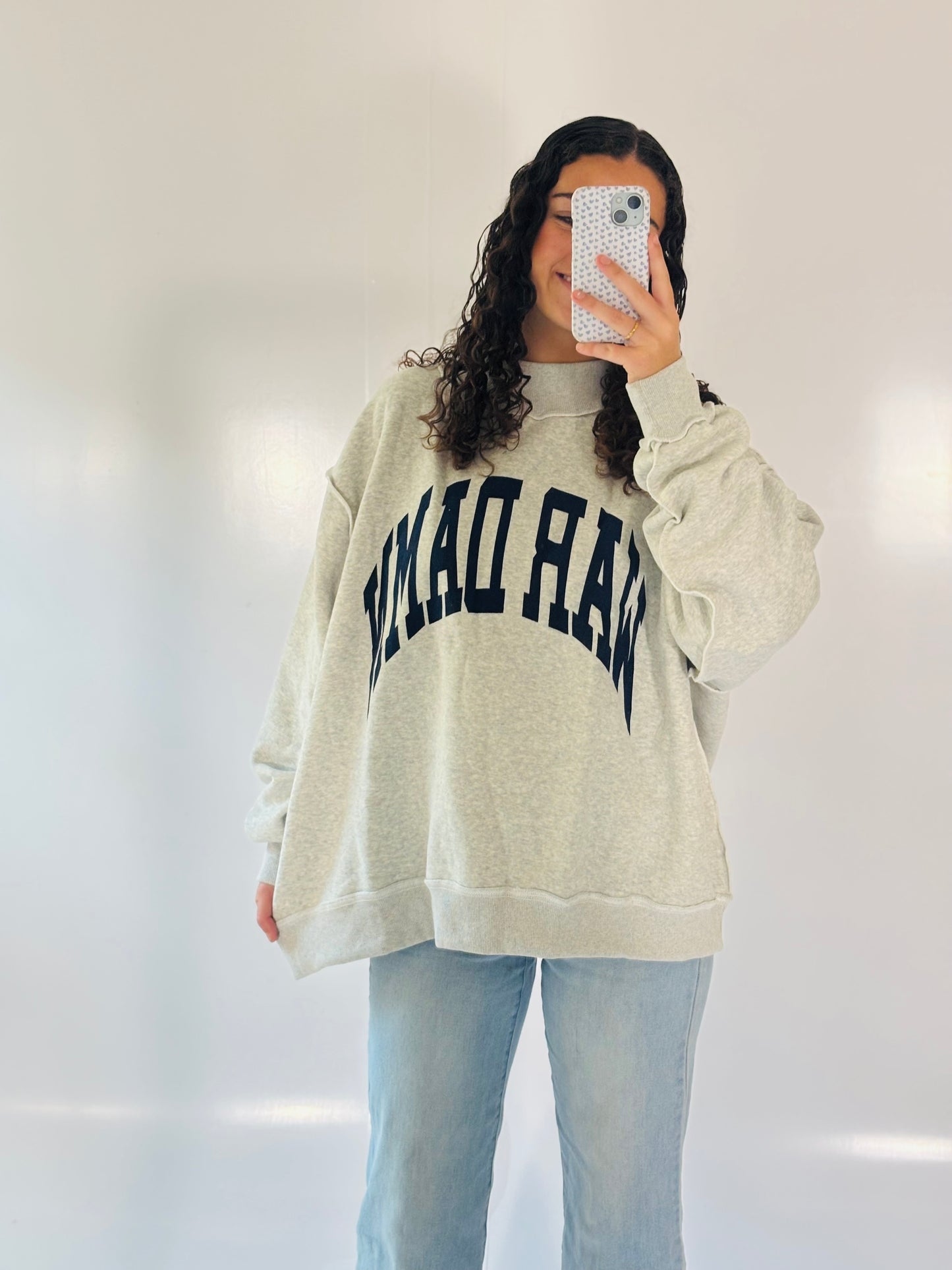 War Damn Mock-Neck Sweatshirt