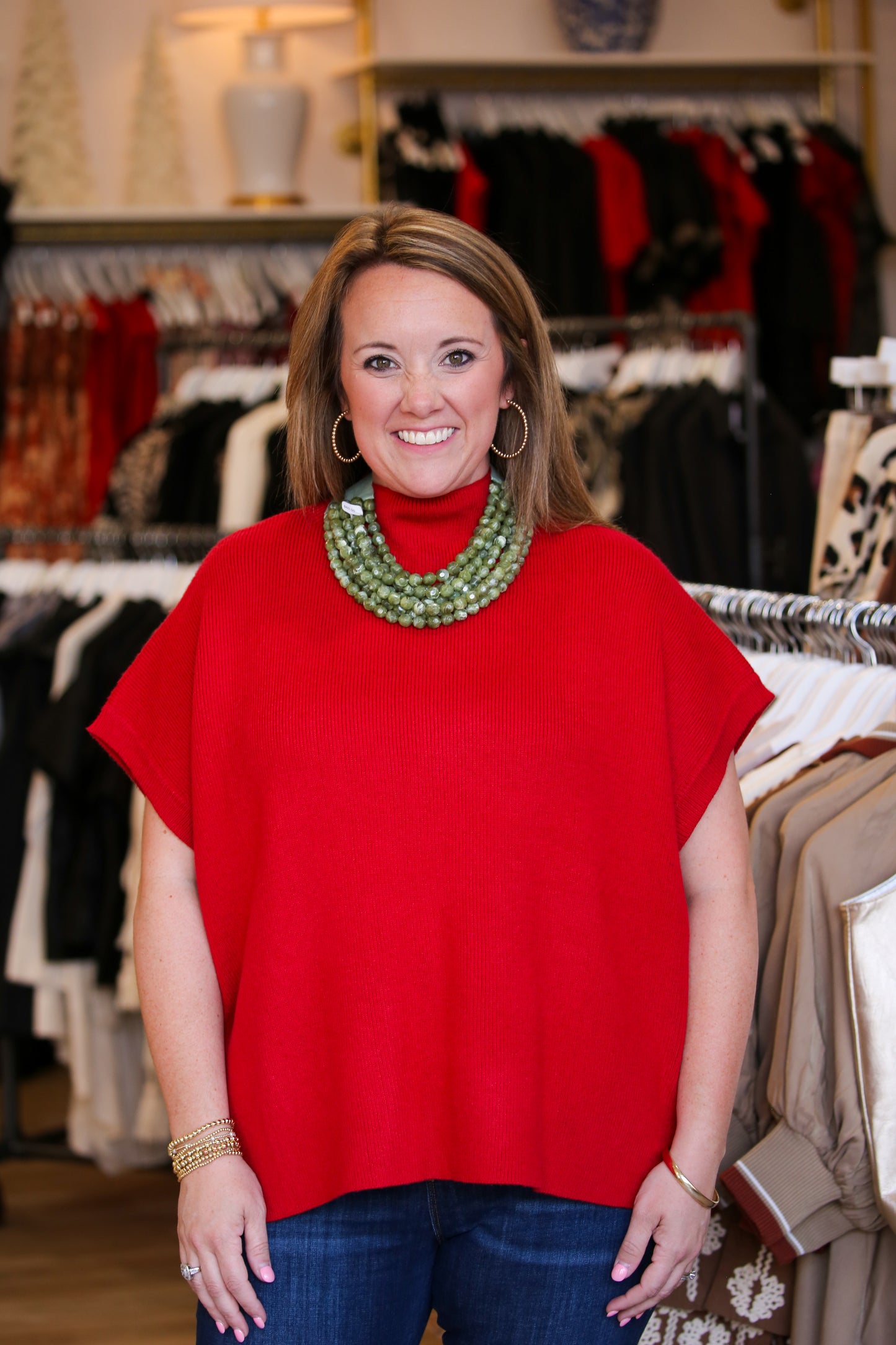 The Parker Sweater-Red