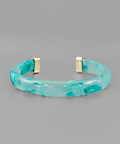 Resin Twotone Cuff-Green
