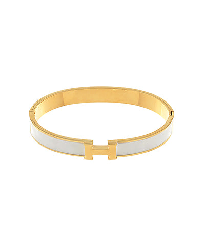 The Amora Bangle in White