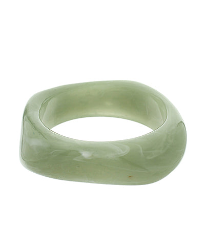 Acrylic Bangle Bracelet-Olive