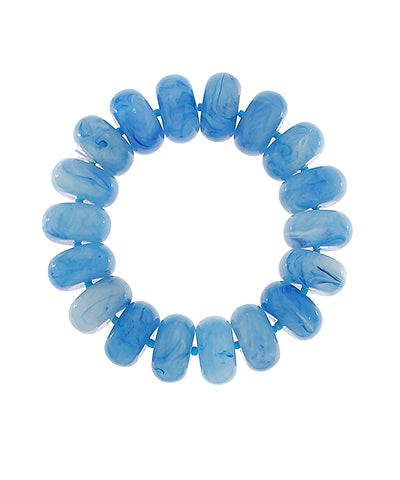 Chunky Marble Bracelet-Blue
