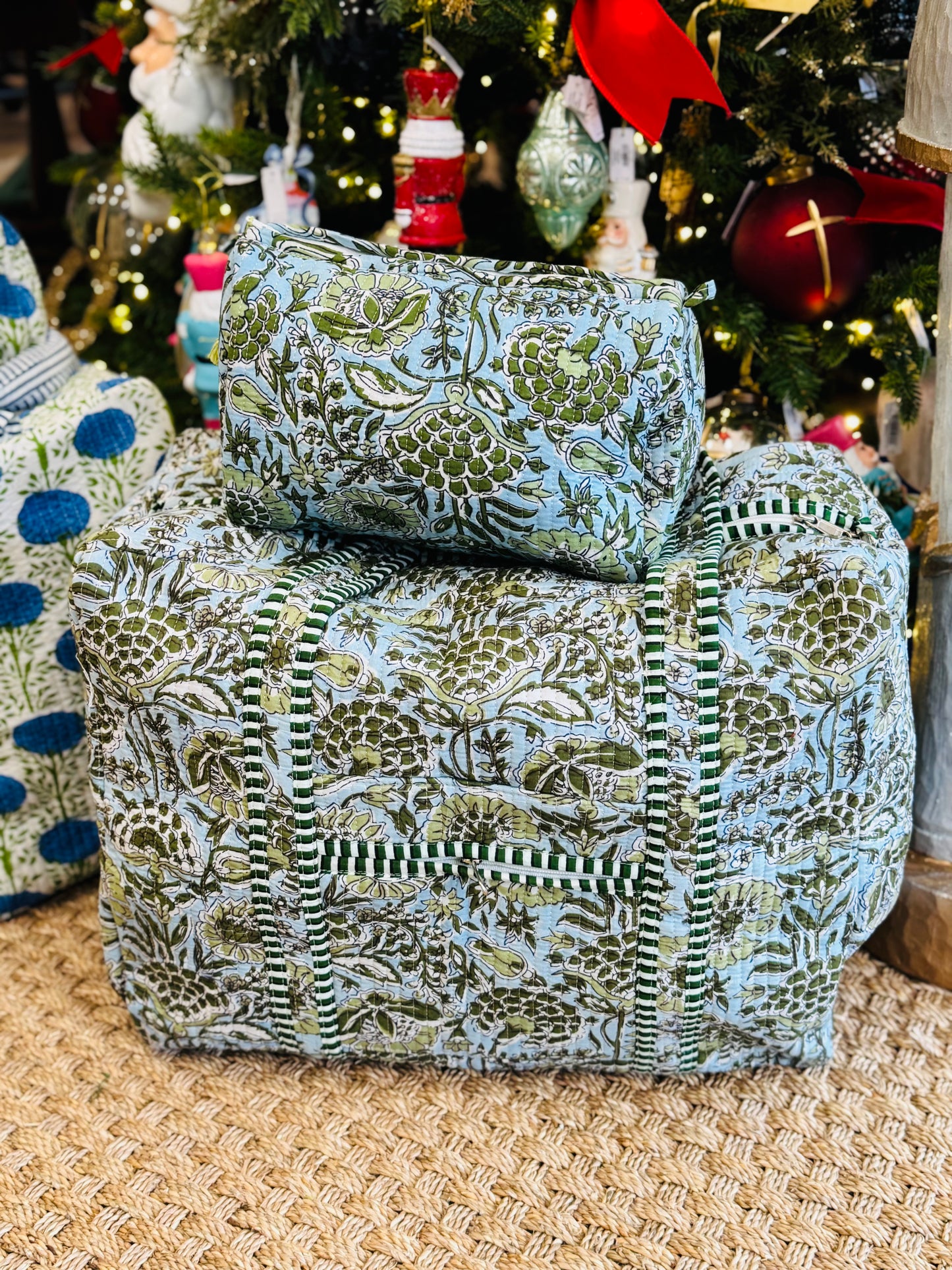 Set of 3 Cosmetic Bags-Sagewood