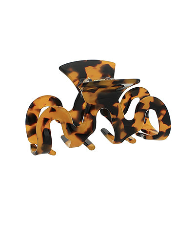 3.5" Hair Claw Clip-Brown