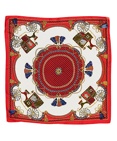 Carriage & Tassel Bandan-Red