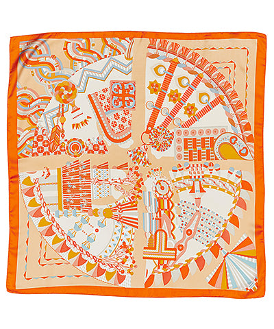 Multi Print Bandana- Orange
