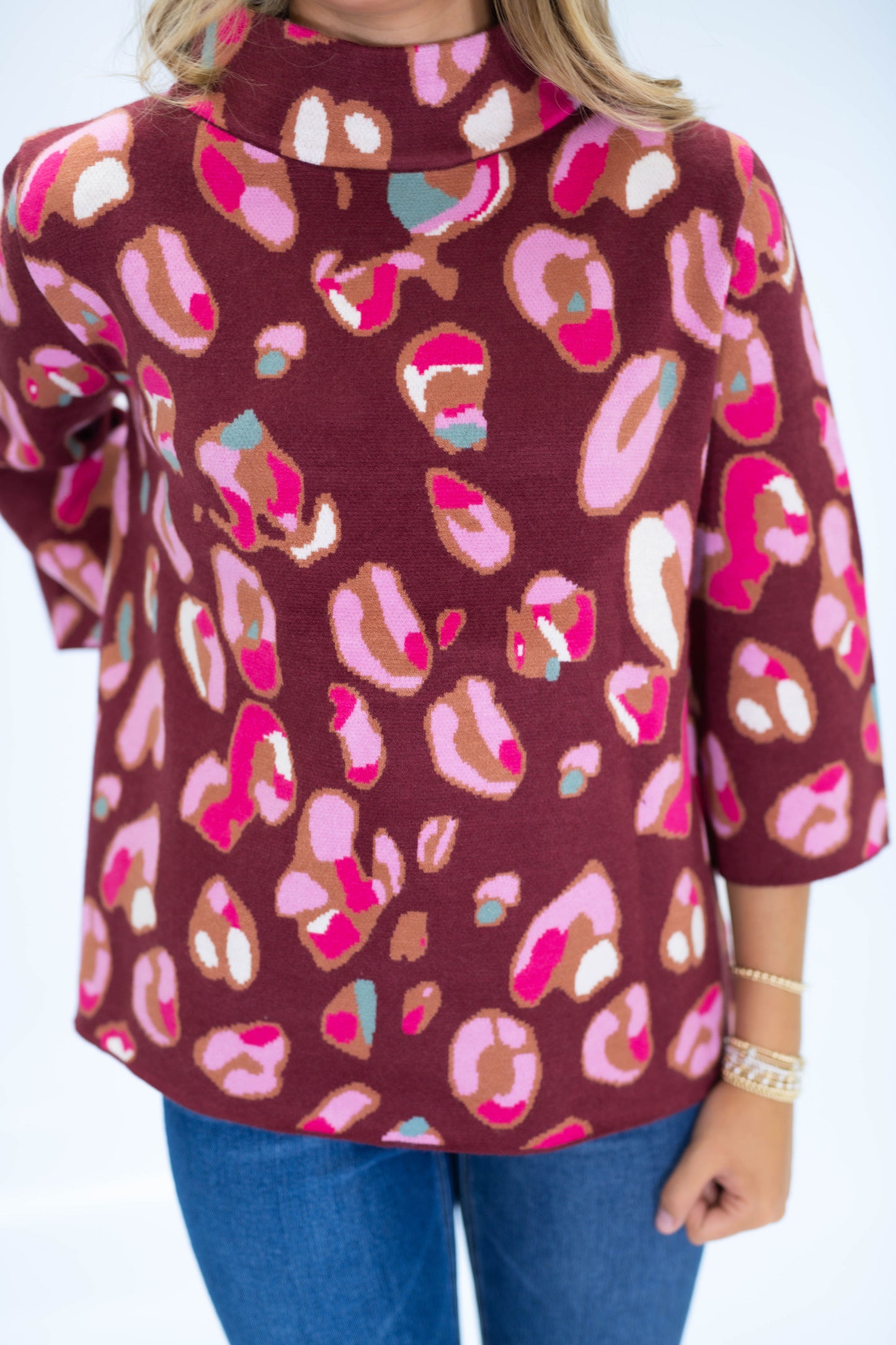 The Wild Card Mock Neck Sweater