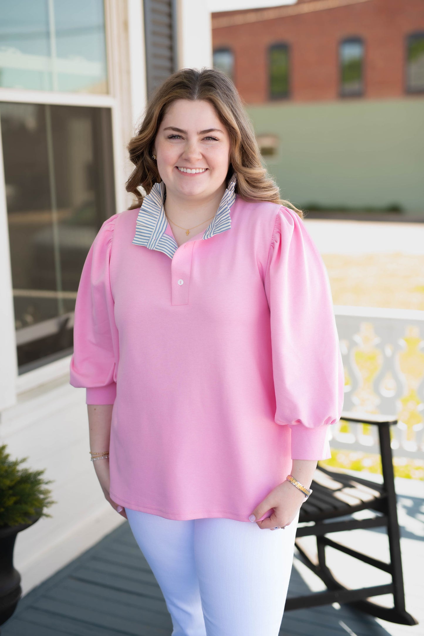 The Sally Top in Pink