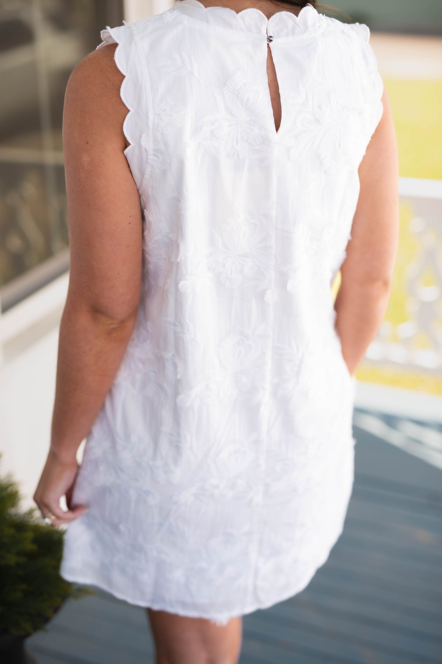 The Scarlett Dress in Off White