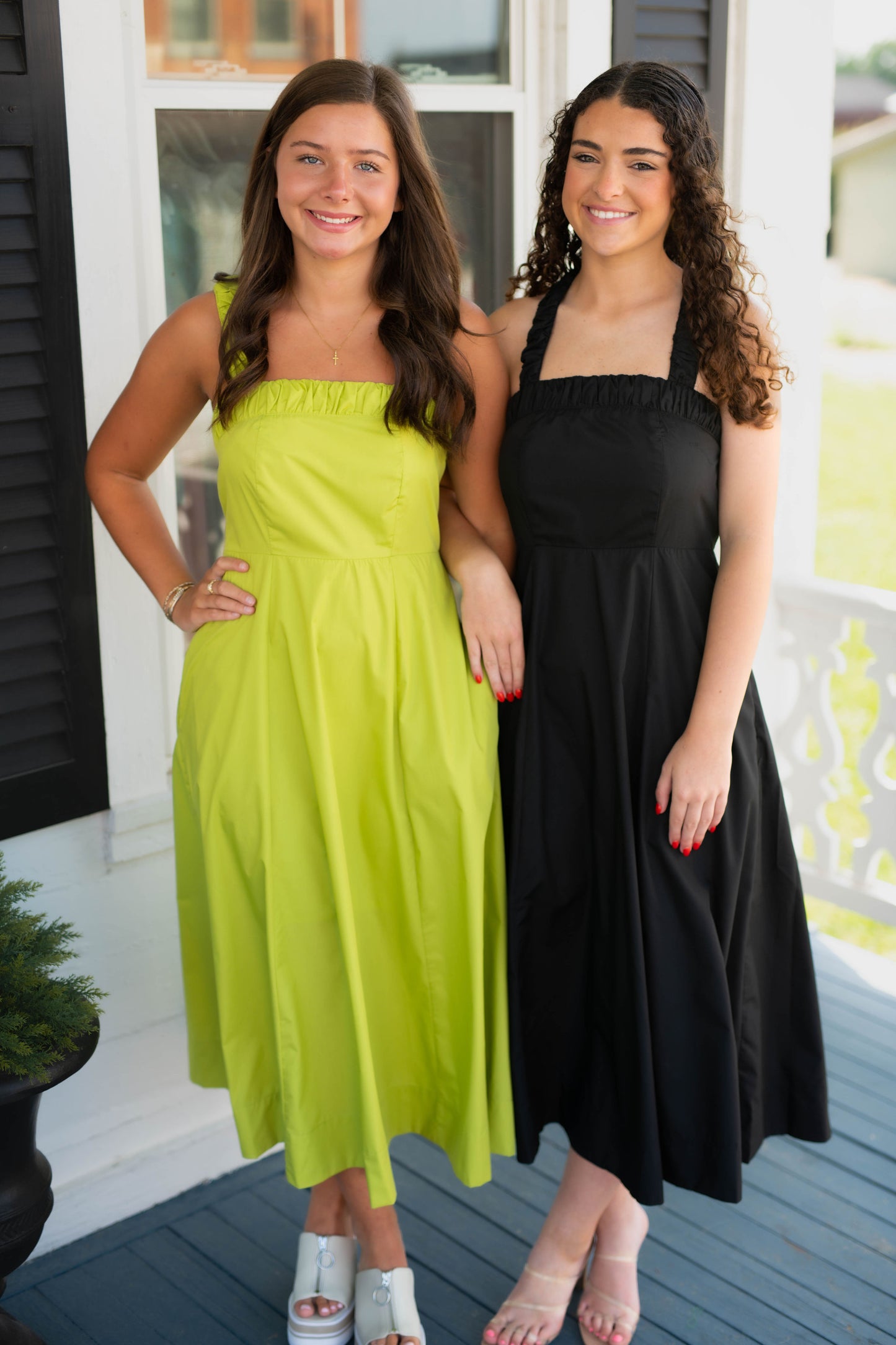 The Garden Getaway Dress- Chartreuse
