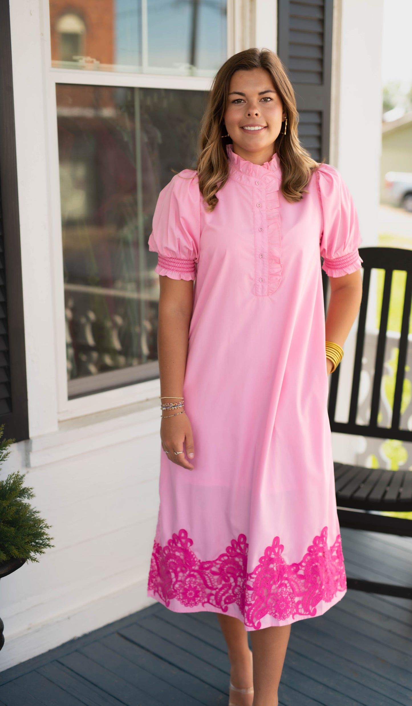 The Sweet Carolina Dress in Pink