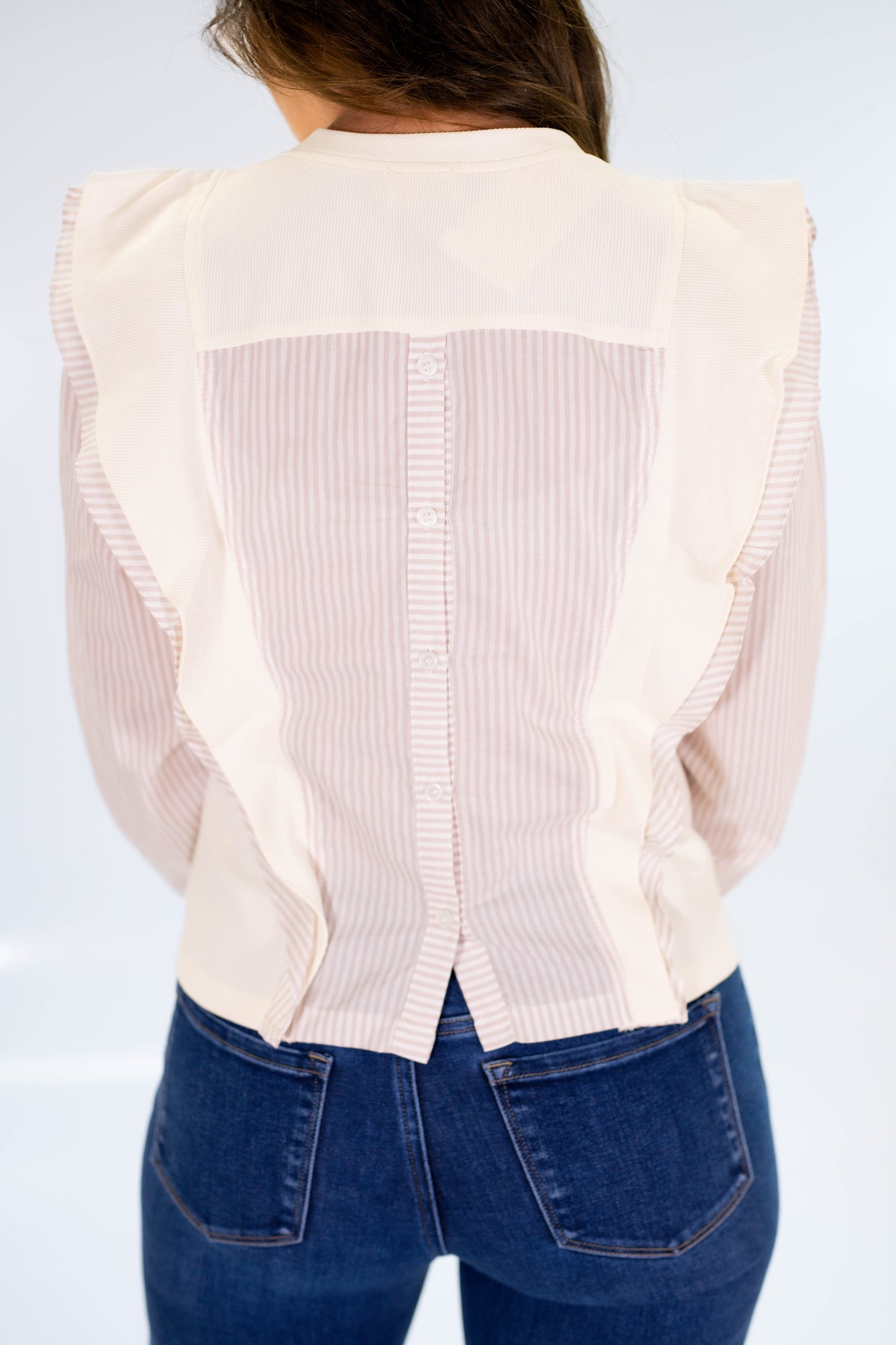 The Sweet Cream Ruffle Blouse