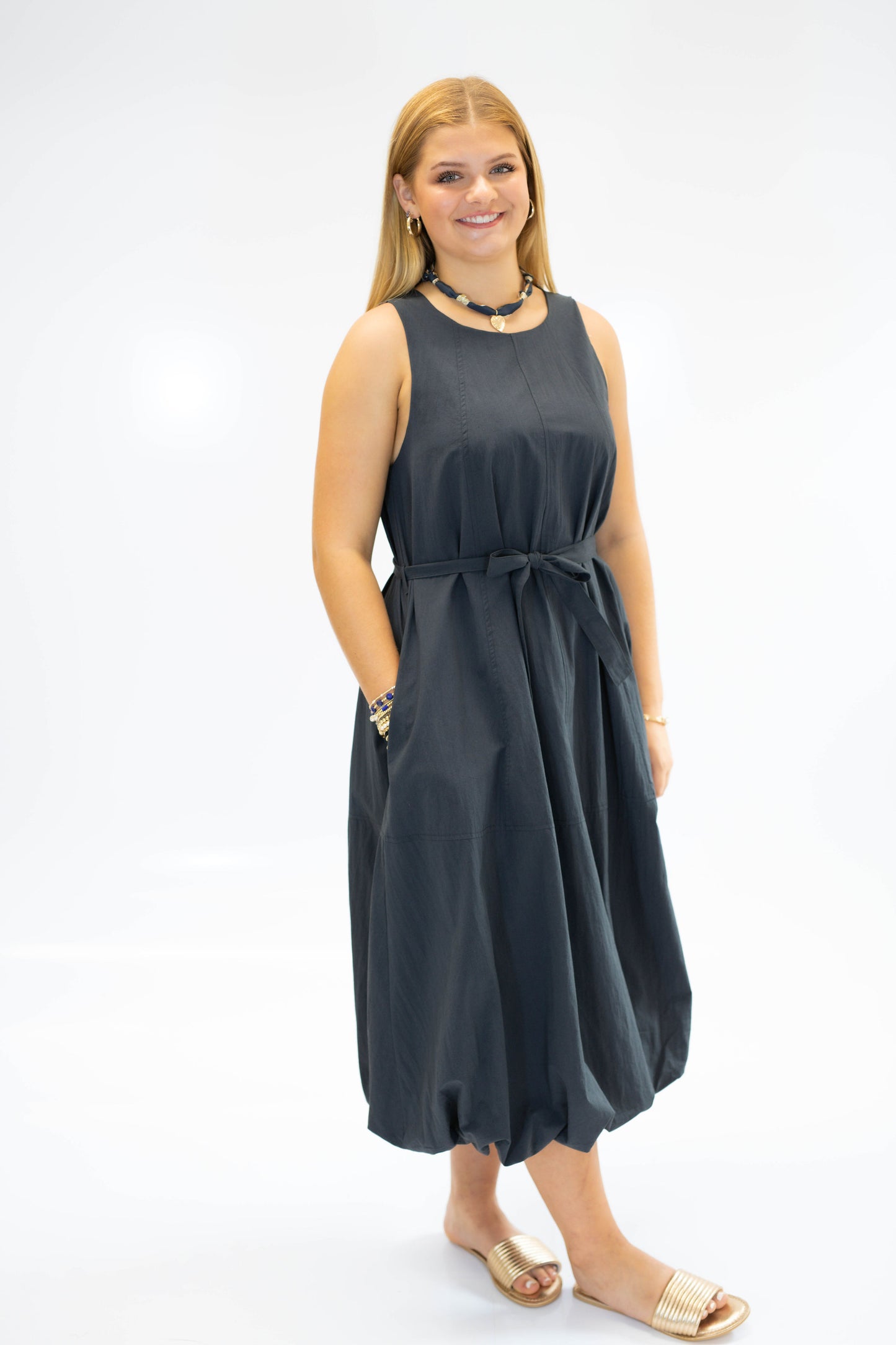 The Harbor Breeze Dress- Navy
