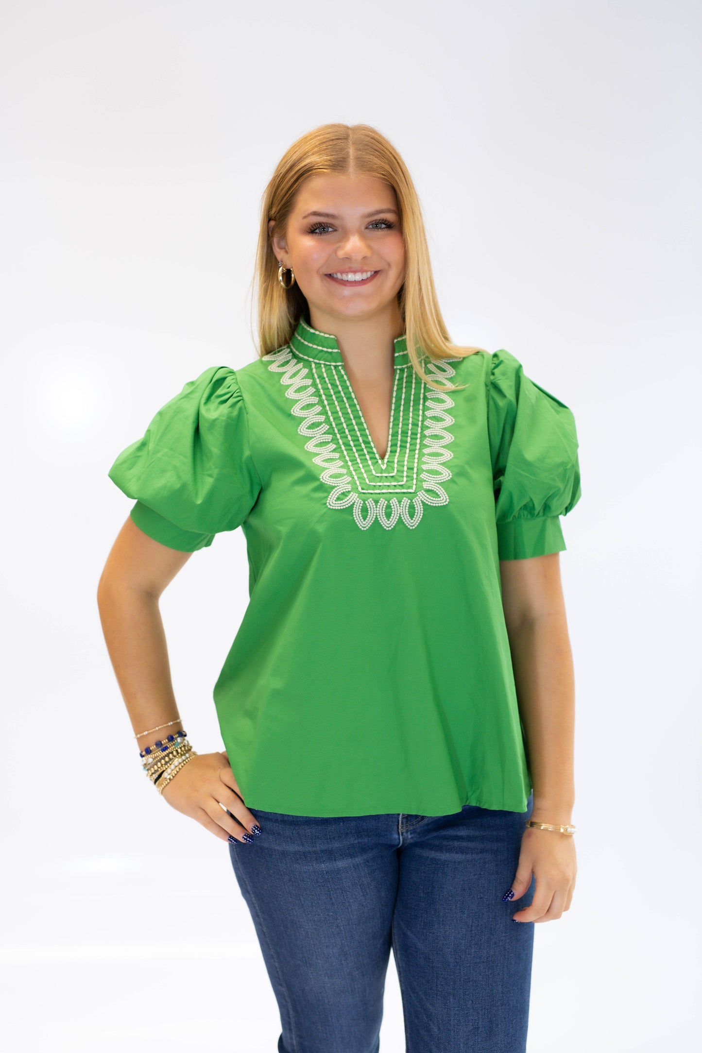 The Forest Embroidered Top