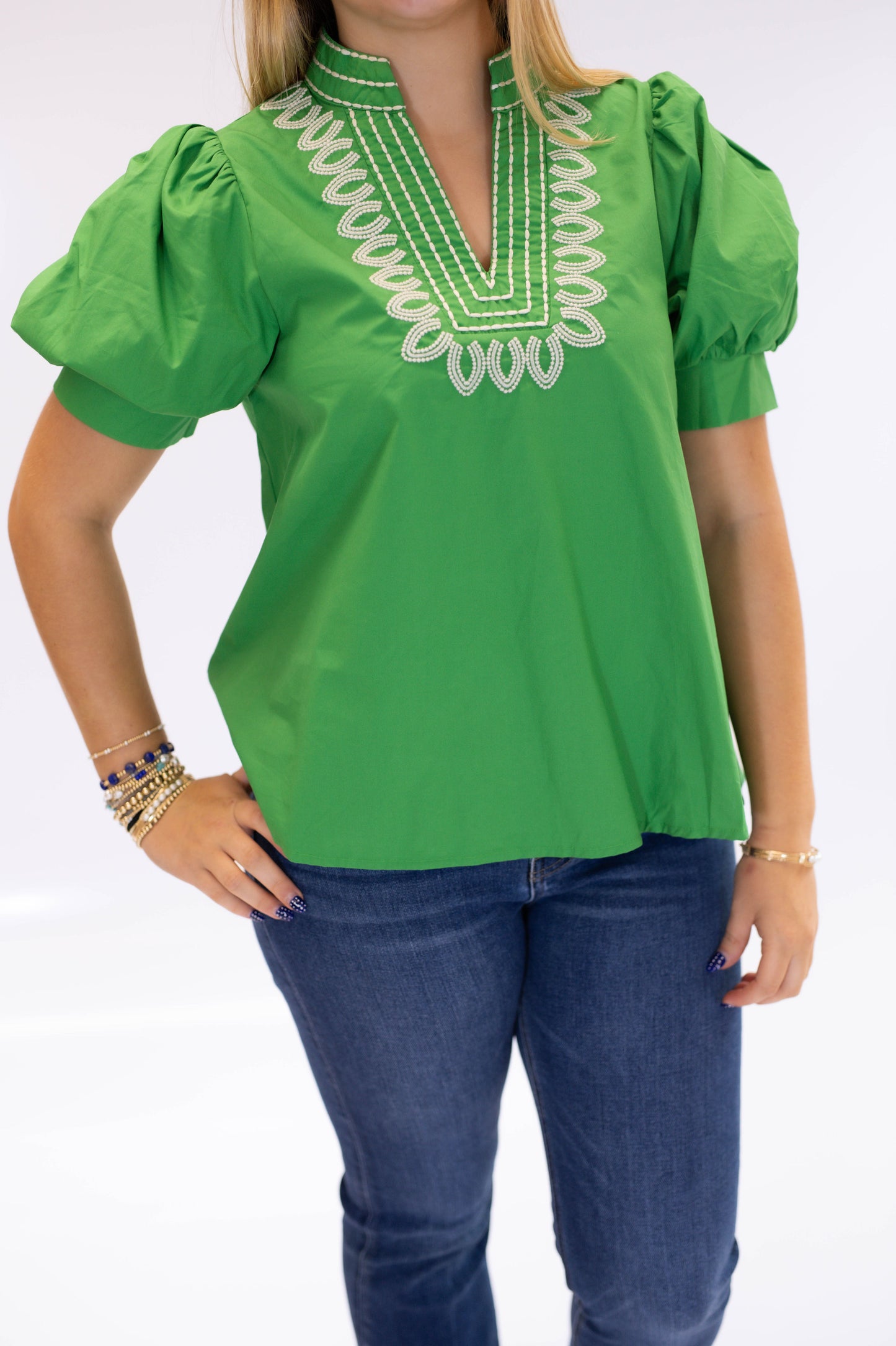 The Forest Embroidered Top