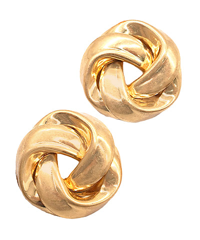 Knotted Metal Earrings