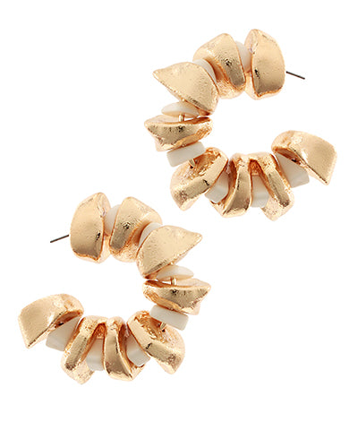 The Leea Beaded Hoops
