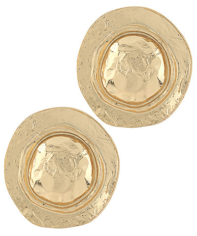 Convex Circle Earrings