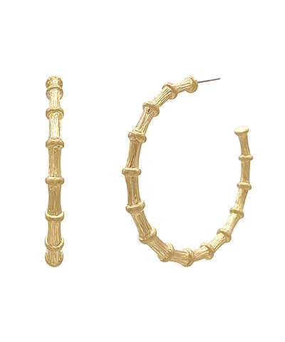 Bamboo Shape Hoops