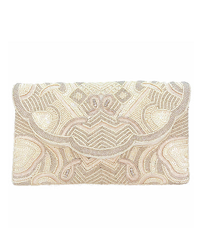 Paisely Beaded Clutch