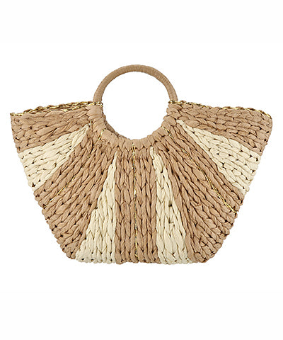 The Sunburst Straw Tote