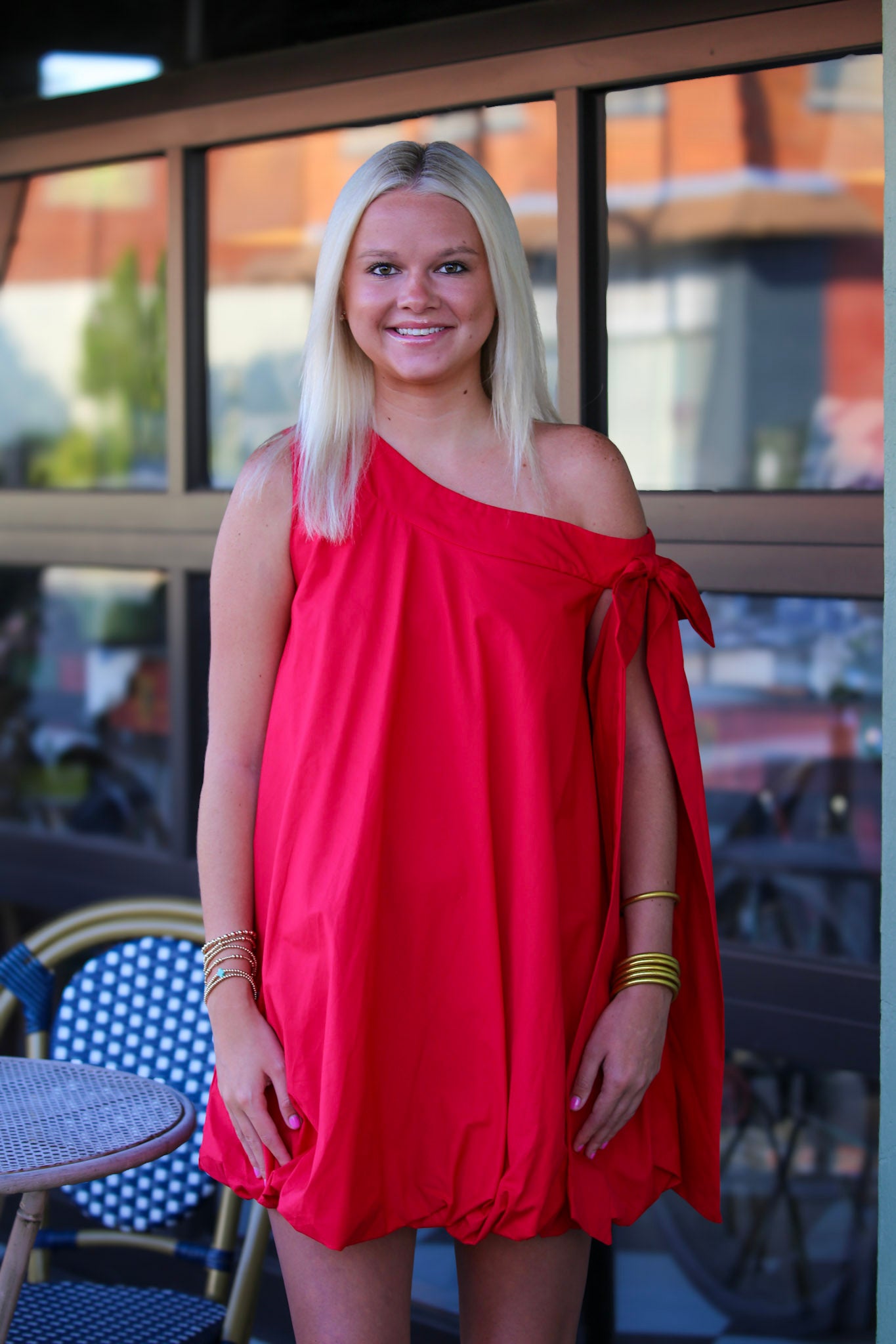 Game Day Glory Dress-Red
