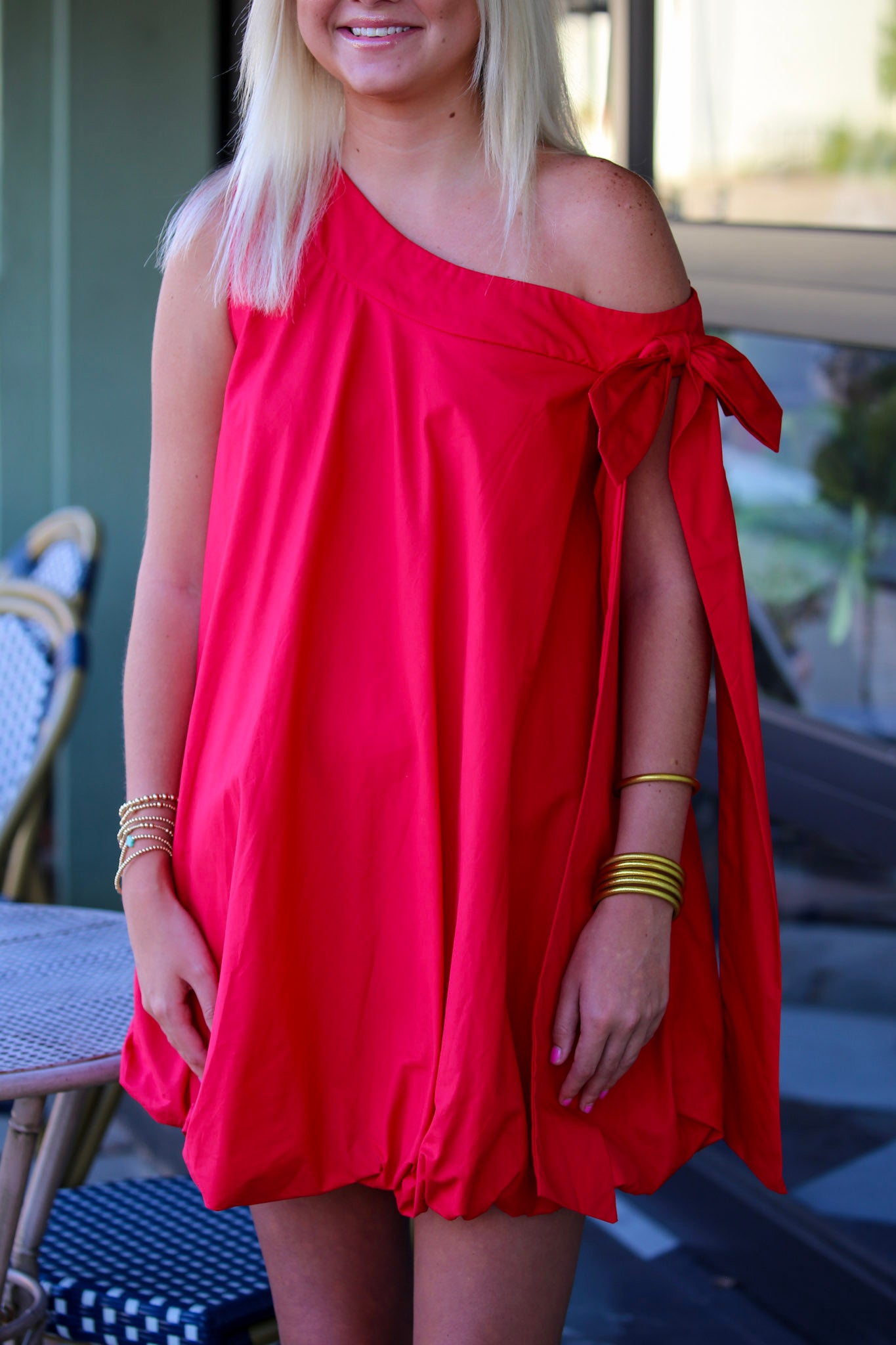 Game Day Glory Dress-Red
