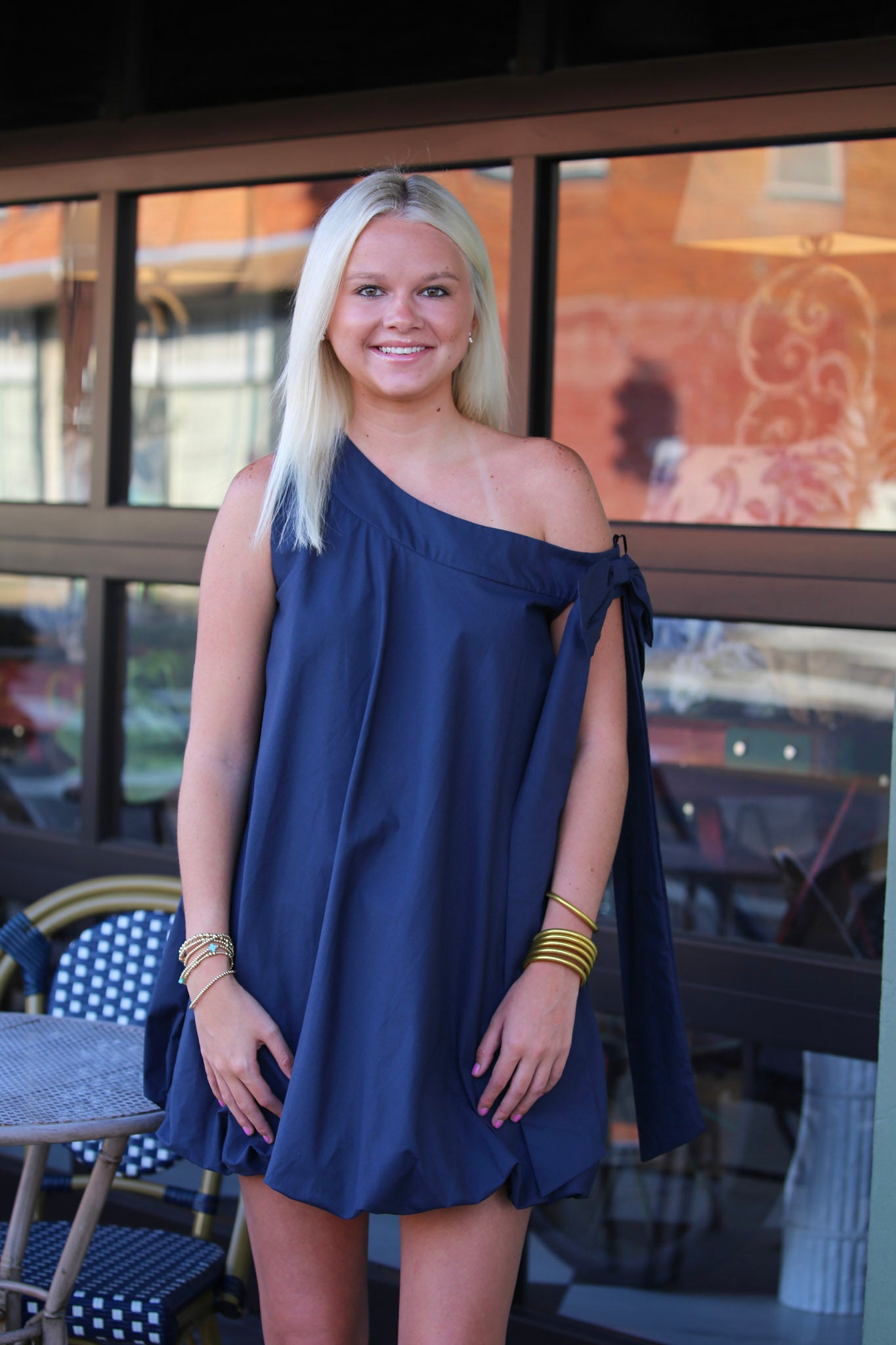 Game Day Glory Dress-Navy