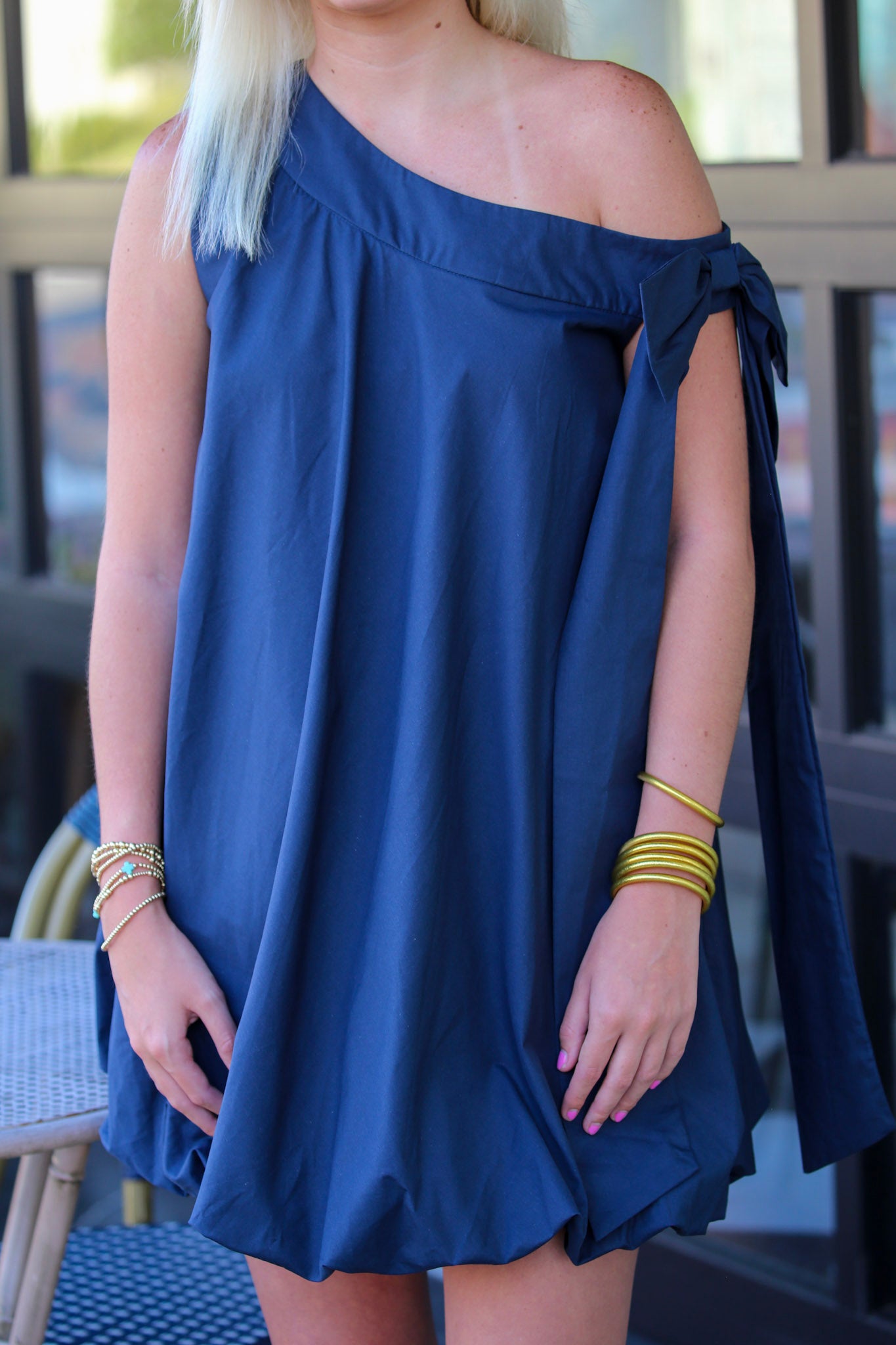 Game Day Glory Dress-Navy