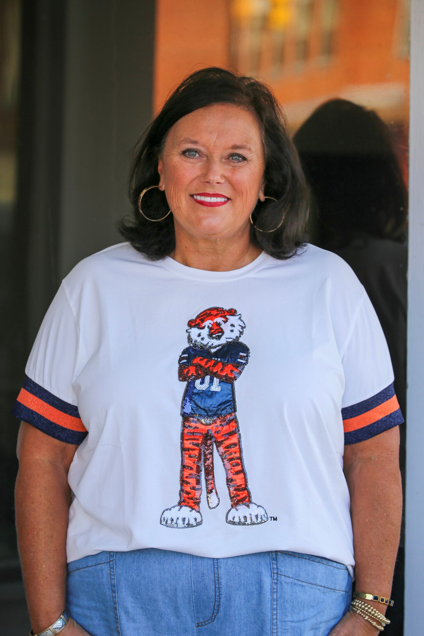 AUBURN SPARKLE LOGO T-SHIRT