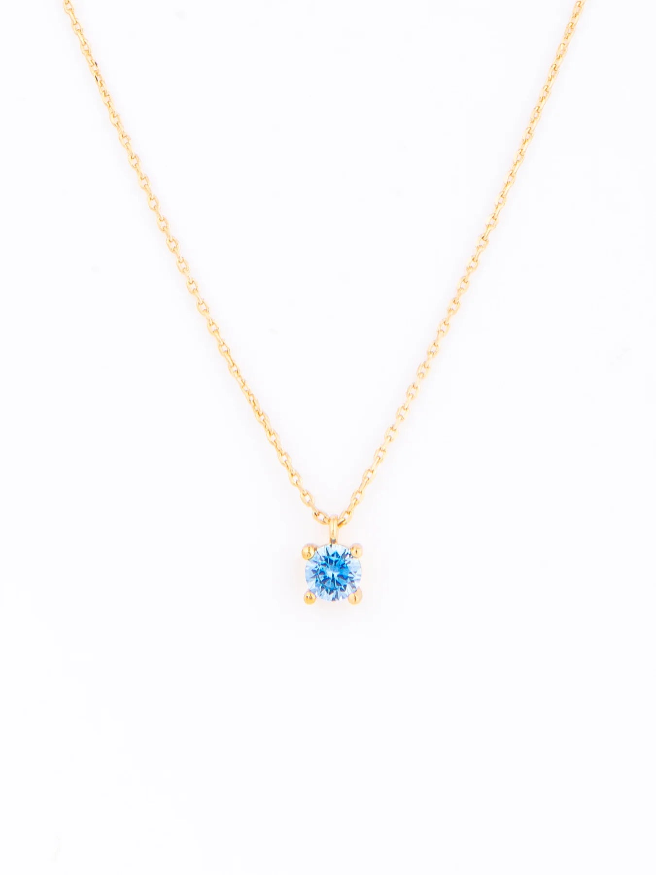 MM Girl Birthstone Necklace-March