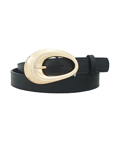 Teardrop Buckle Belt-Black