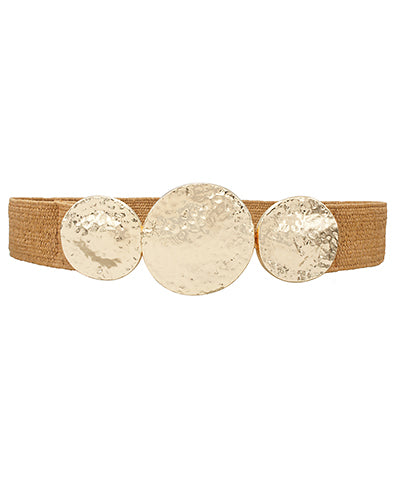 Triple Disc Belt-Cognac