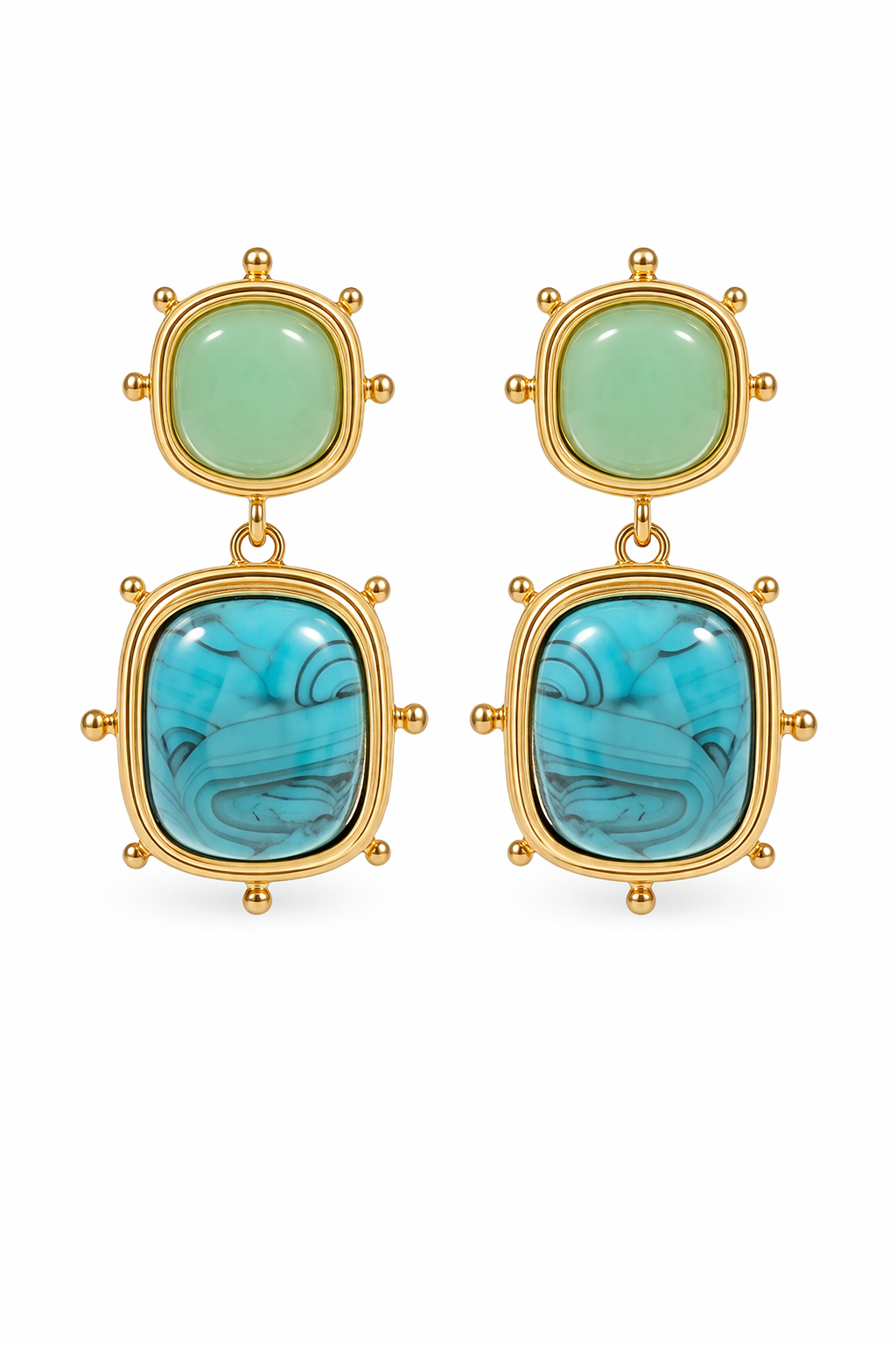 Seafoam Luxe Drop Earrings