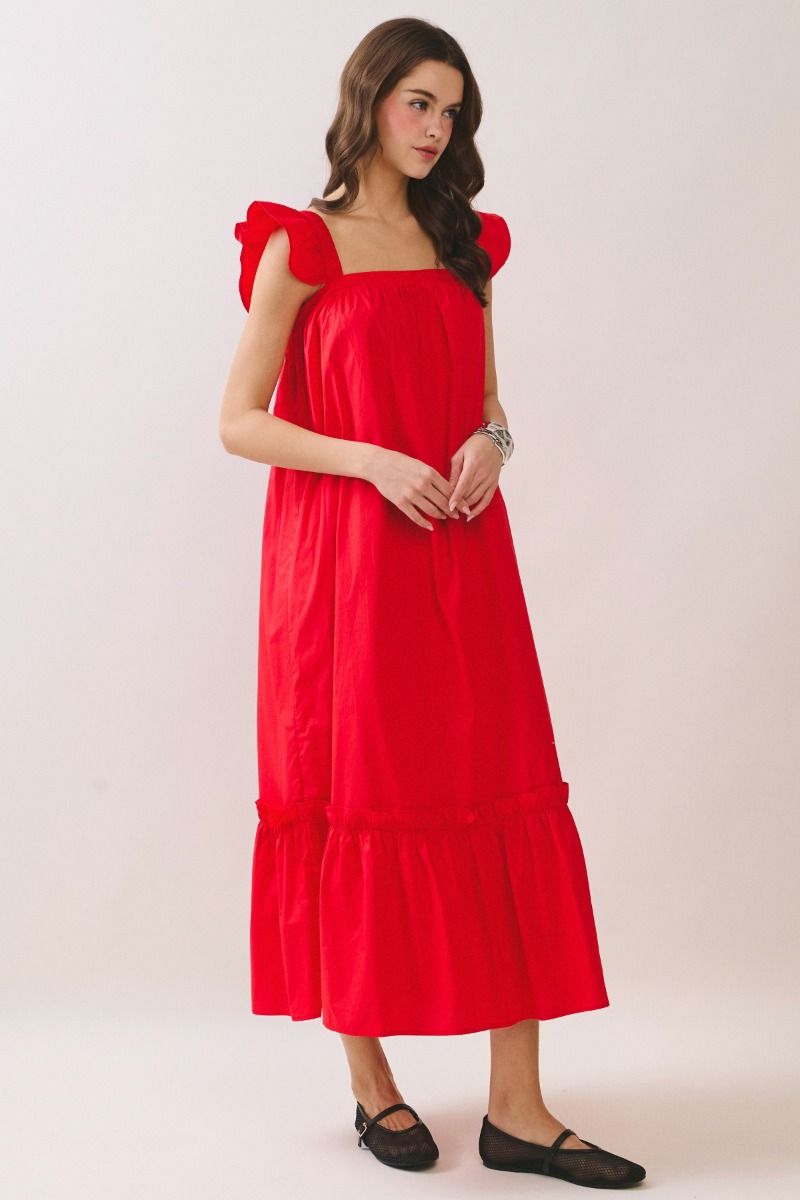 The Sweet Breeze Dress-Red